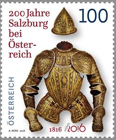 Briefmarke, 200 Jahre Salzburg bei Österreich