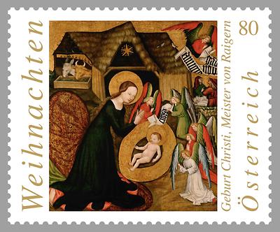 Briefmarke, Weihnachten 2016 – Geburt Christi, Meister von Raigern