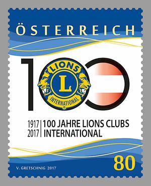 Briefmarke, 100 Jahre Lions Clubs International