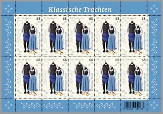 Briefmarke, Pöttschinger Tracht