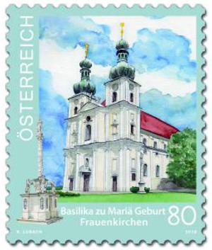 Briefmarke, Basilika zu Mariä Geburt Frauenkirchen