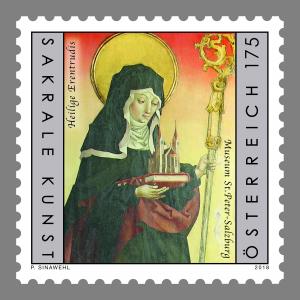 Briefmarke, Heilige Erentrudis