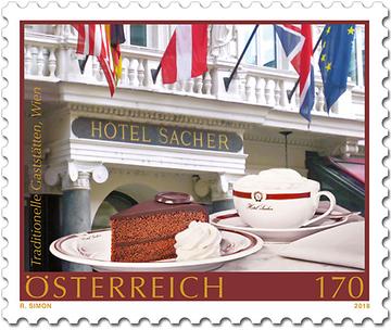 Briefmarke, Hotel Sacher