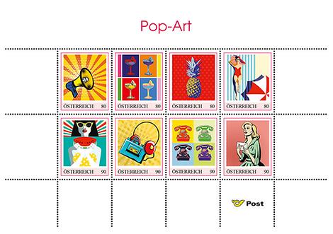 Briefmarke, Pop Art