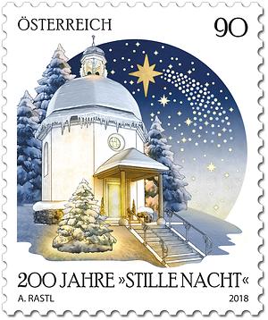 Briefmarke, Weihnachten 2018 – 200 Jahre „Stille Nacht“