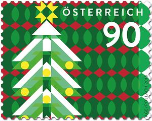 Briefmarke, Weihnachten 2018 – Modern – Weihnachtsbaum