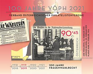 Briefmarke, 100 Jahre Frauenwahlrecht in Österreich