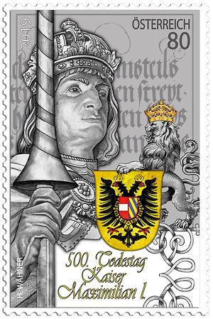 Briefmarke, 500. Todestag Kaiser Maximilian I.
