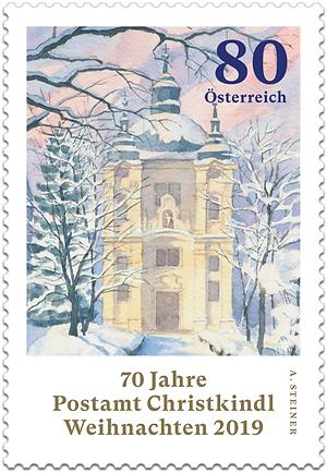 Briefmarke, Weihnachten 2019 – 70 Jahre Postamt Christkindl