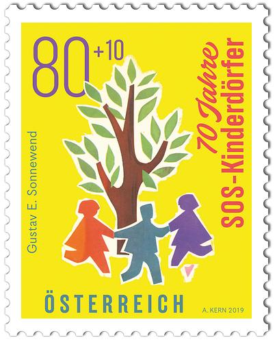 70 Jahre SOS-Kinderdörfer | 2019 | Briefmarken | Kunst Und Kultur Im ...