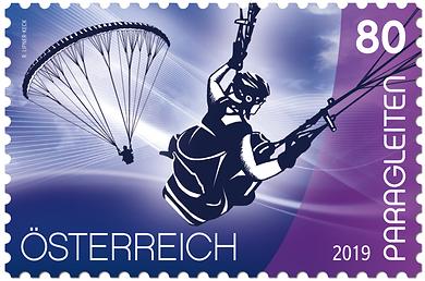 Briefmarke, Sport und Luft – Paragleiten