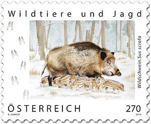 Briefmarke, Wildschwein