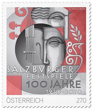 Briefmarke, 100 Jahre Salzburger Festspiele