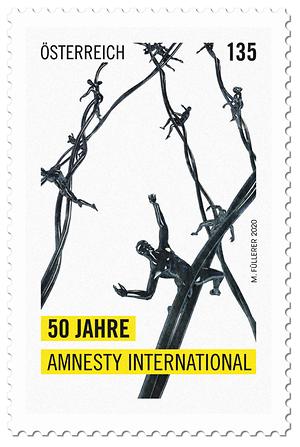 Briefmarke, 50 Jahre Amnesty International Österreich