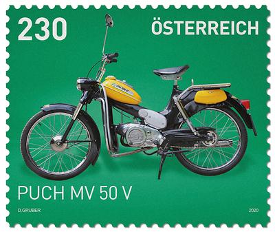 Briefmarke, Puch MV 50 V