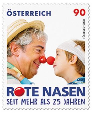 Briefmarke, Rote Nasen Clowndoctors