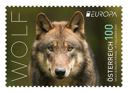 Briefmarke, Der Wolf kehrt nach Österreich zurück