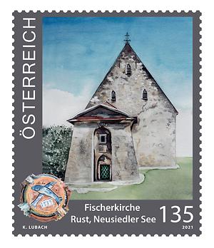 Briefmarke, Fischerkirche in Rust