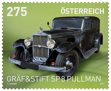 Briefmarke, Gräf & Stift SP 8 Pullman