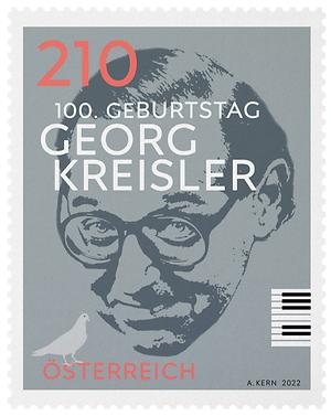 Briefmarke, 100. Geburtstag Georg Kreisler