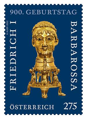 Briefmarke, 900. Geburtstag Friedrich I. Barbarossa: Der Staufer Kaiser