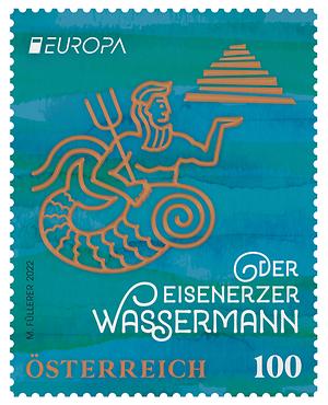 Briefmarke, EUROPA 2022 – der Eisenerzer Wassermann: Eine Legende