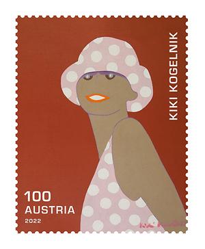 Briefmarke, Kiki Kogelnik – Dark Beauty, 1973