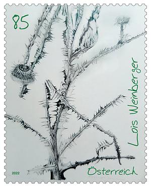 Briefmarke, Lois Weinberger – Onopordon acanthium (Eselsdistel), 1995