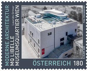 Briefmarke, MQ Libelle – MuseumsQuartier Wien