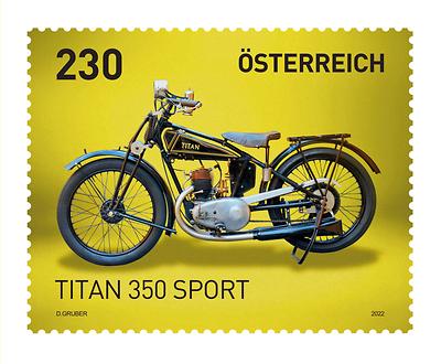 Briefmarke, Titan 350 Sport