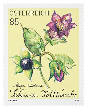Briefmarke, Treuebonusmarke 2021 – Schwarze Tollkirsche