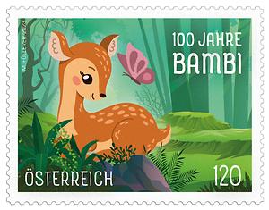 Briefmarke, 100 Jahre Bambi