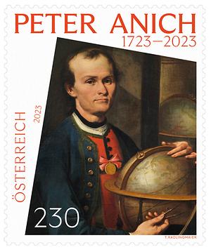 Briefmarke, 300. Geburtstag Peter Anich