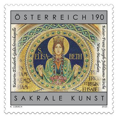 Briefmarke, Hl. Elisabeth mit dem Rosenwunder