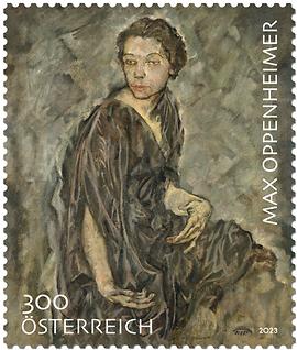 Briefmarke, Max Oppenheimer – Tilla Durieux, 1912