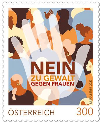 Briefmarke, Nein zu Gewalt gegen Frauen