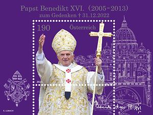 Briefmarke, Papst Benedikt XVI.