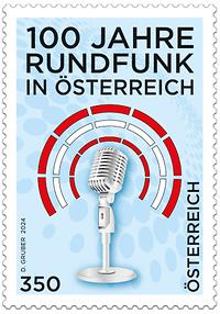 Briefmarke, 100 Jahre Rundfunk in Österreich