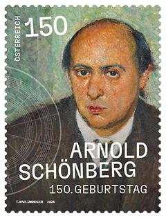 Briefmarke, 150. Geburtstag Arnold Schönberg
