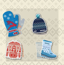 Briefmarke, Sonderbriefmarken-SET 'Winterkollektion'