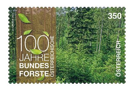 Briefmarke, 100 Jahre Österreichische Bundesforste