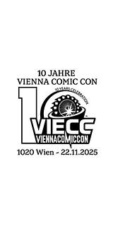 Briefmarke, 10 Jahre Vienna Comic Con Briefmarke, 10 Jahre Vienna Comic Con