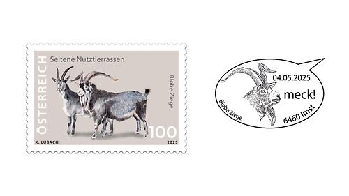 Briefmarke, Blobe Ziege