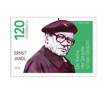 Briefmarke, Ernst Jandl Briefmarke, Ernst Jandl