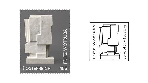 Briefmarke, Fritz Wotruba – Kopf, 1962–1965