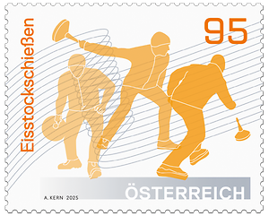 Briefmarke, Sport in Bewegung – Eisstockschießen