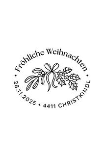 Briefmarke, Weihnachten – Weihnachtskuss Briefmarke, Weihnachten – Weihnachtskuss