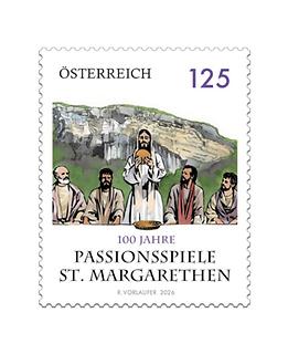 Briefmarke, 100 Jahre Passionsspiele St. Margarethen