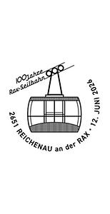 Briefmarke, 100 Jahre Rax-Seilbahn - Höhenflug