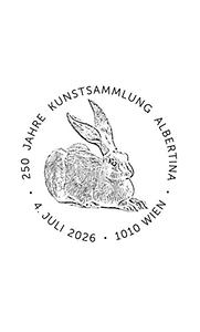 Briefmarke, 250 Jahre Albertina